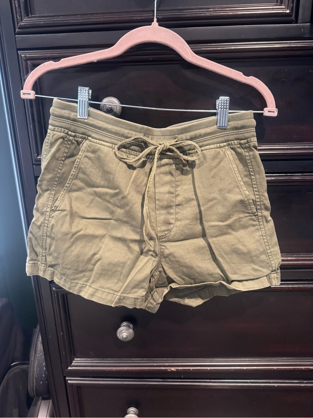 GAP Olive Drawstring Athletic Shorts